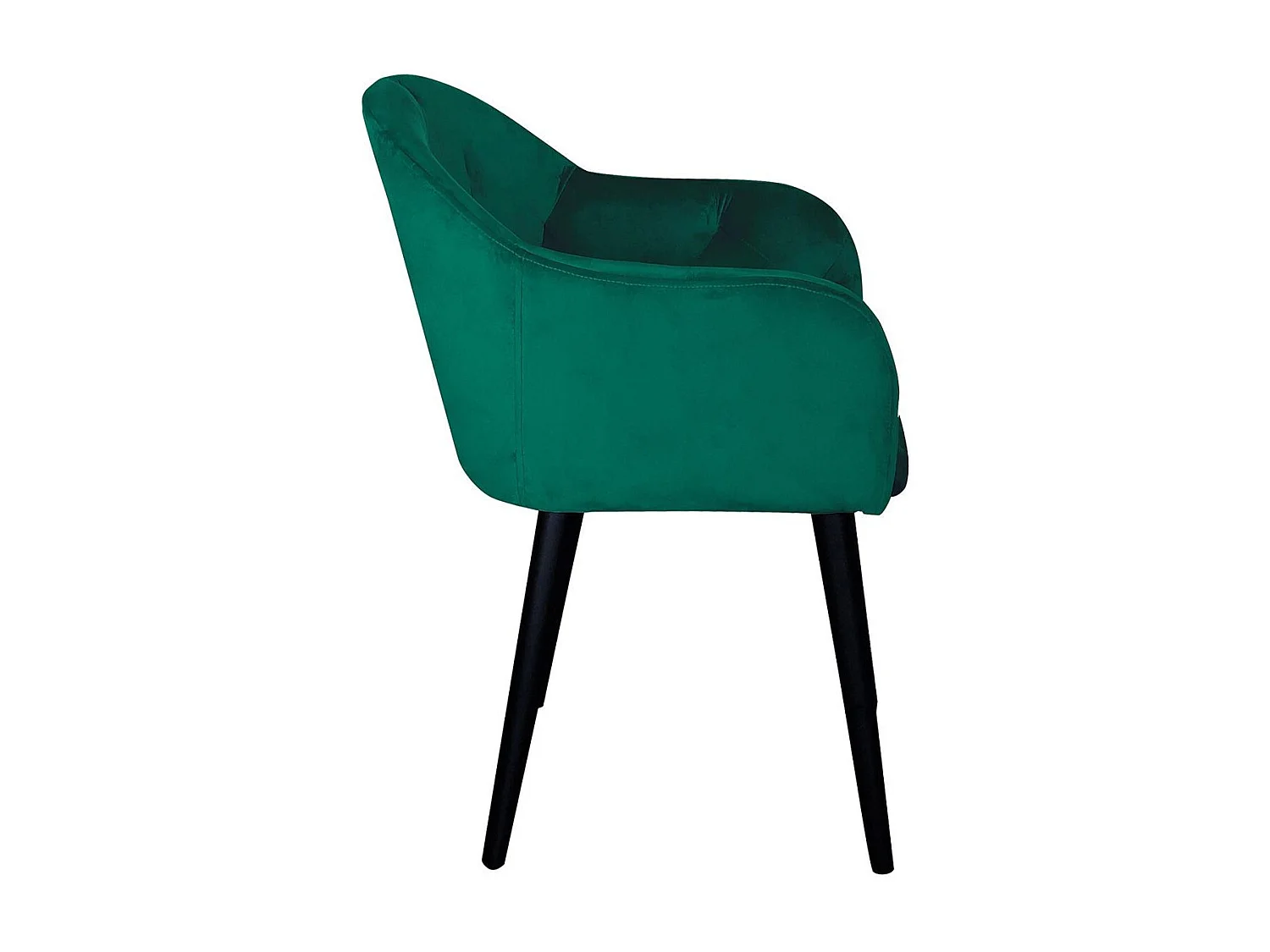 Fauteuil Design en Velours "Glany" 81cm Vert
