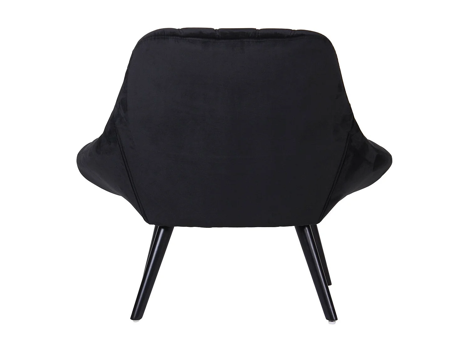 Fauteuil Scandinave en Velours "Johan" 102cm Noir