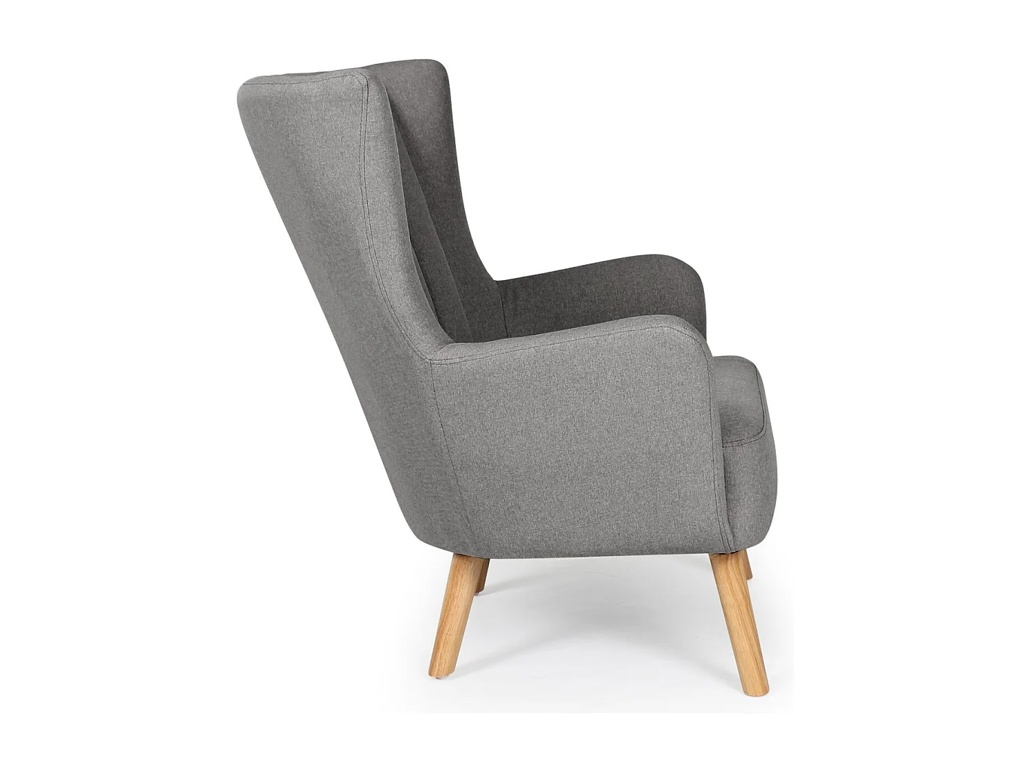 Fauteuil Scandinave "Jay" 94cm Gris