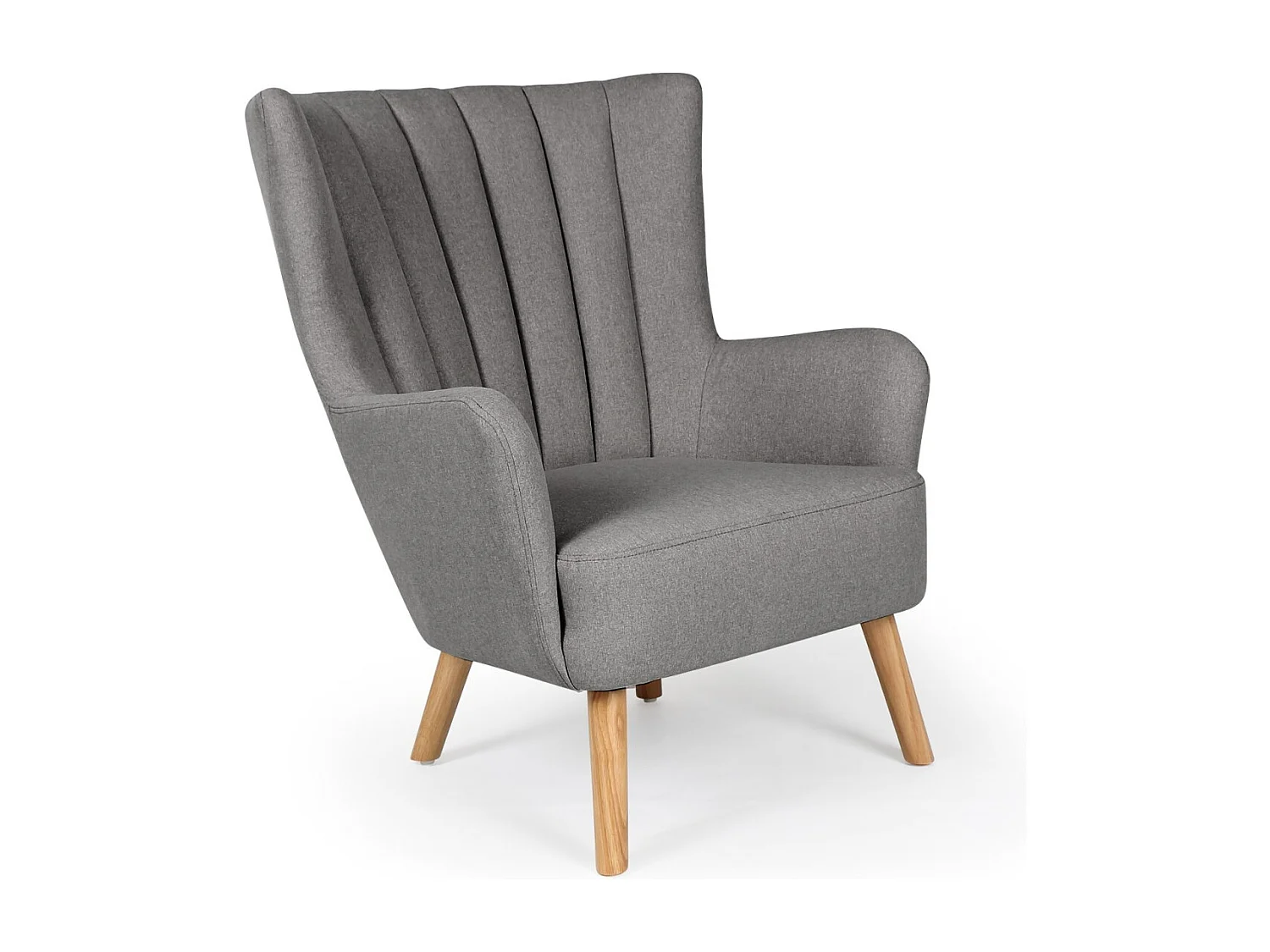 Fauteuil Scandinave "Jay" 94cm Gris