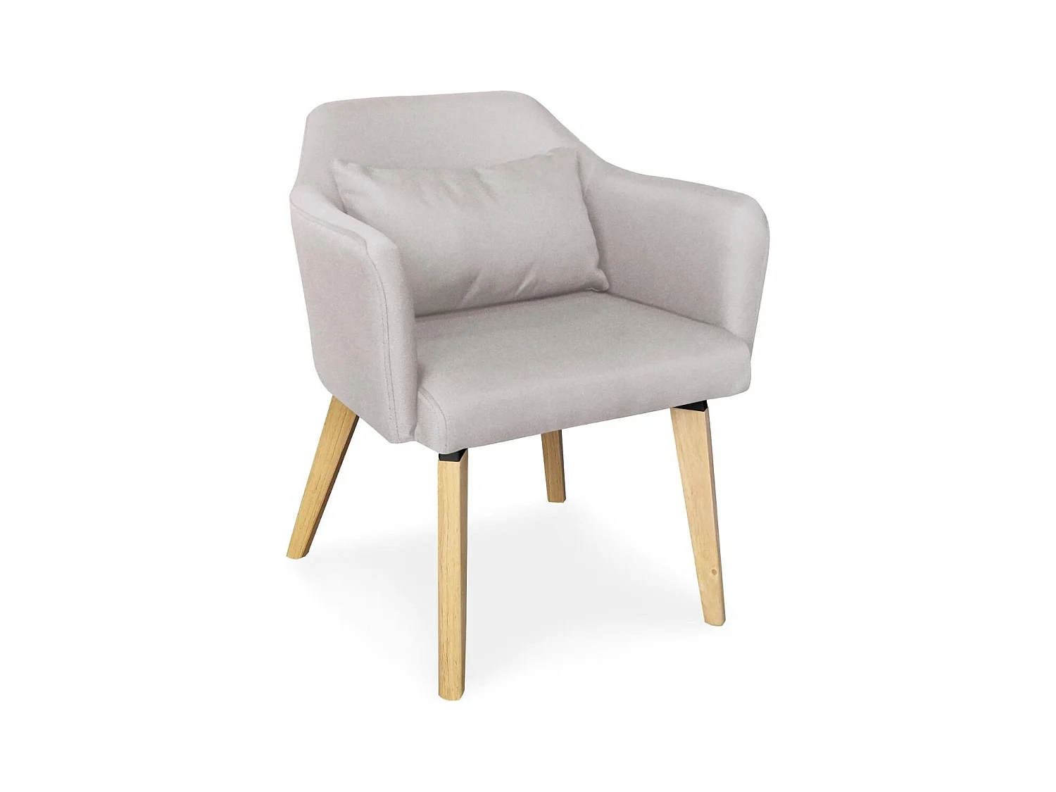 Fauteuil Scandinave en Tissu "Nari" 70cm Beige