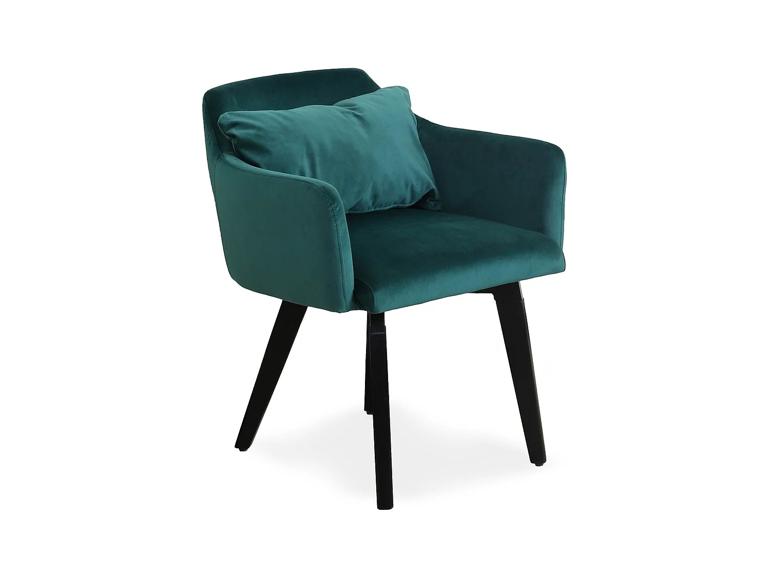 Lot de 2 Fauteuils Velours "Scanda" 70cm Vert