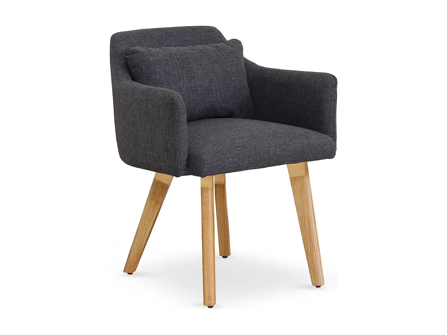 Fauteuil Scandinave "Alan" 70cm Gris Foncé
