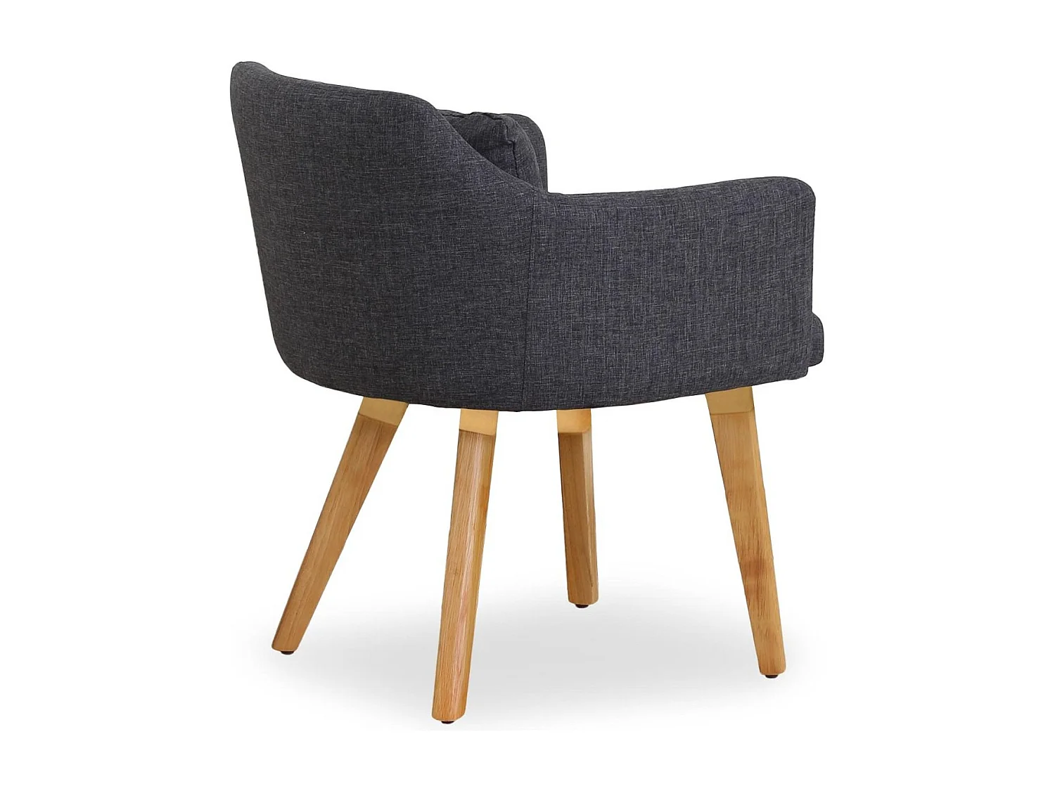 Fauteuil Scandinave "Alan" 70cm Gris Foncé