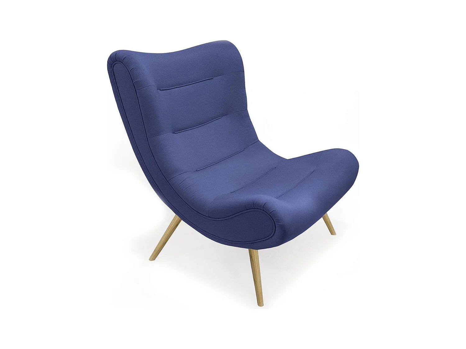 Fauteuil scandinave Romilly Tissu Bleu