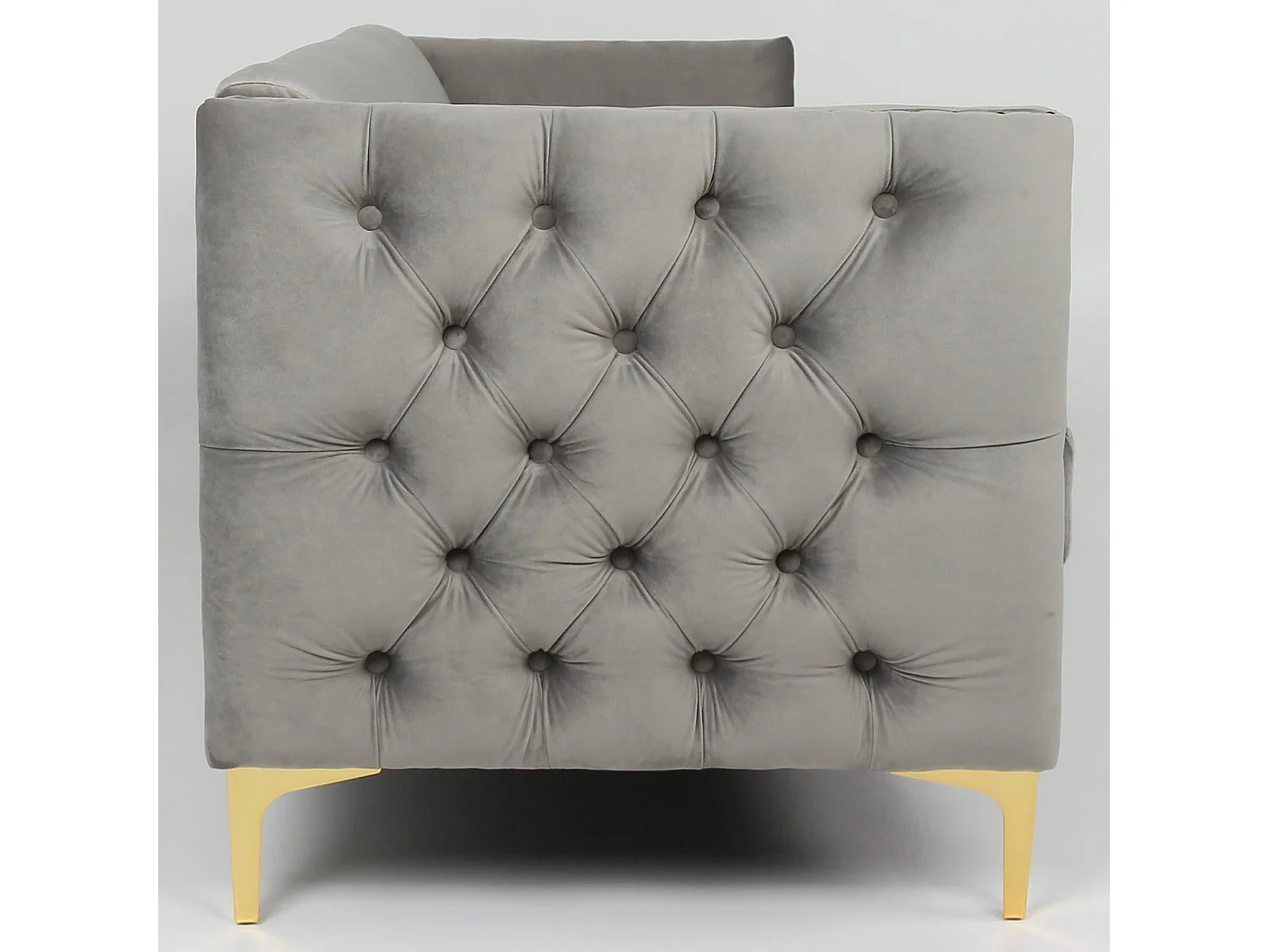 Fauteuil Design en Velours "Suez" 83cm Argent