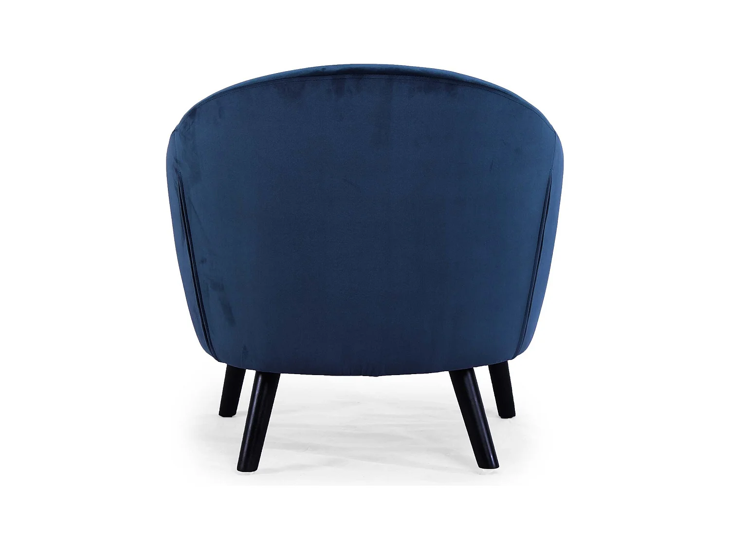 Fauteuil Scandinave Velours "Lopy" 79cm Bleu