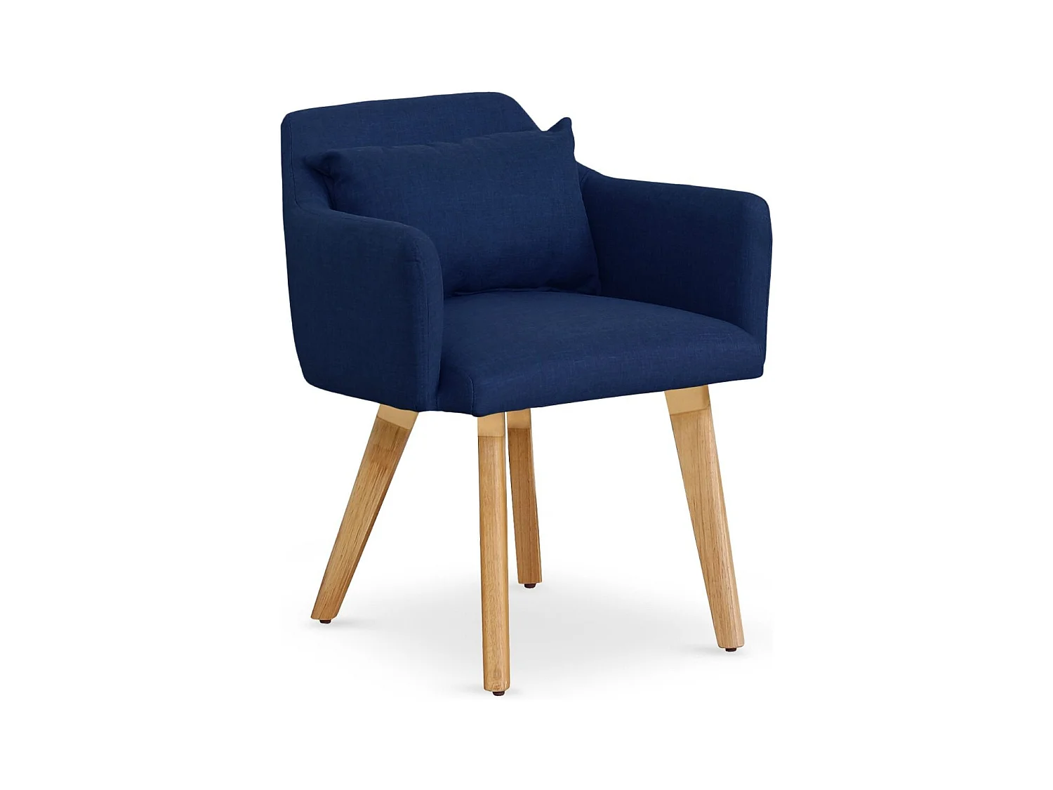 Fauteuil Scandinave "Alan" 70cm Bleu