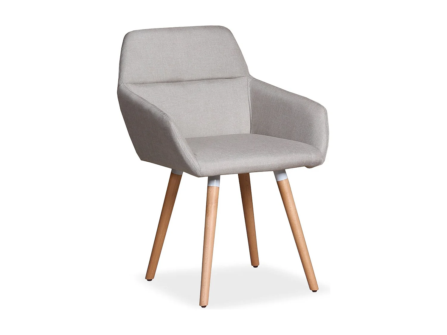 Fauteuil Design Scandinave "Dorcy" 82cm Beige