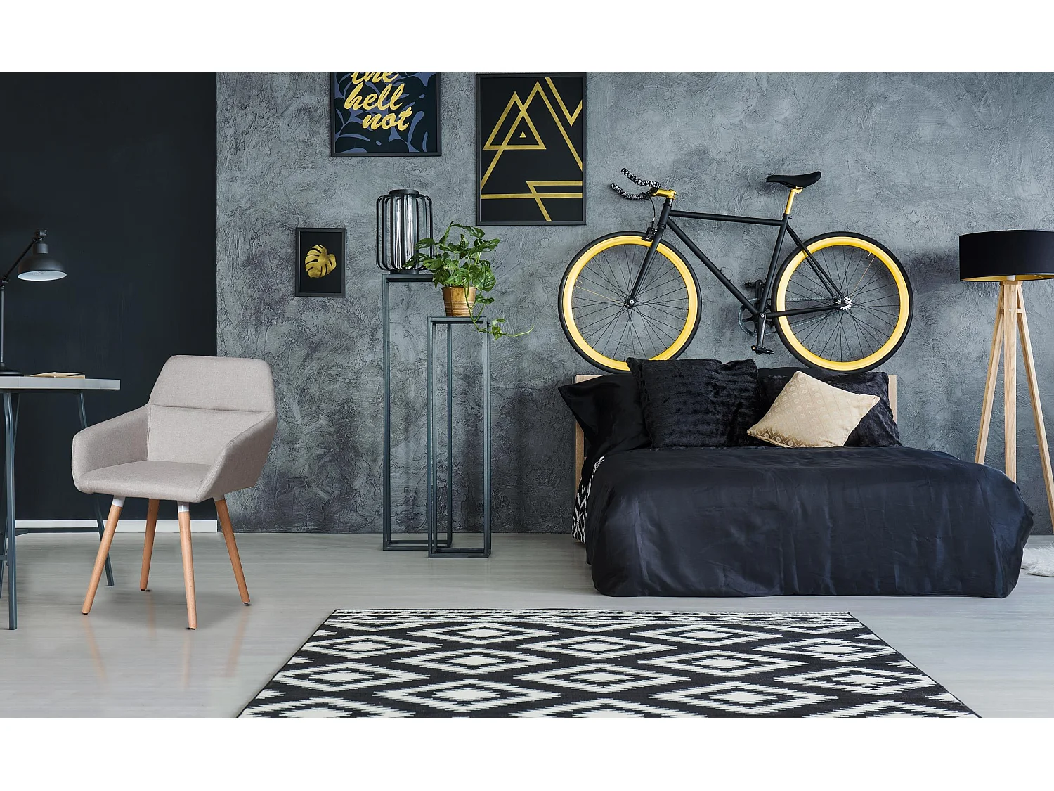 Fauteuil Design Scandinave "Dorcy" 82cm Beige