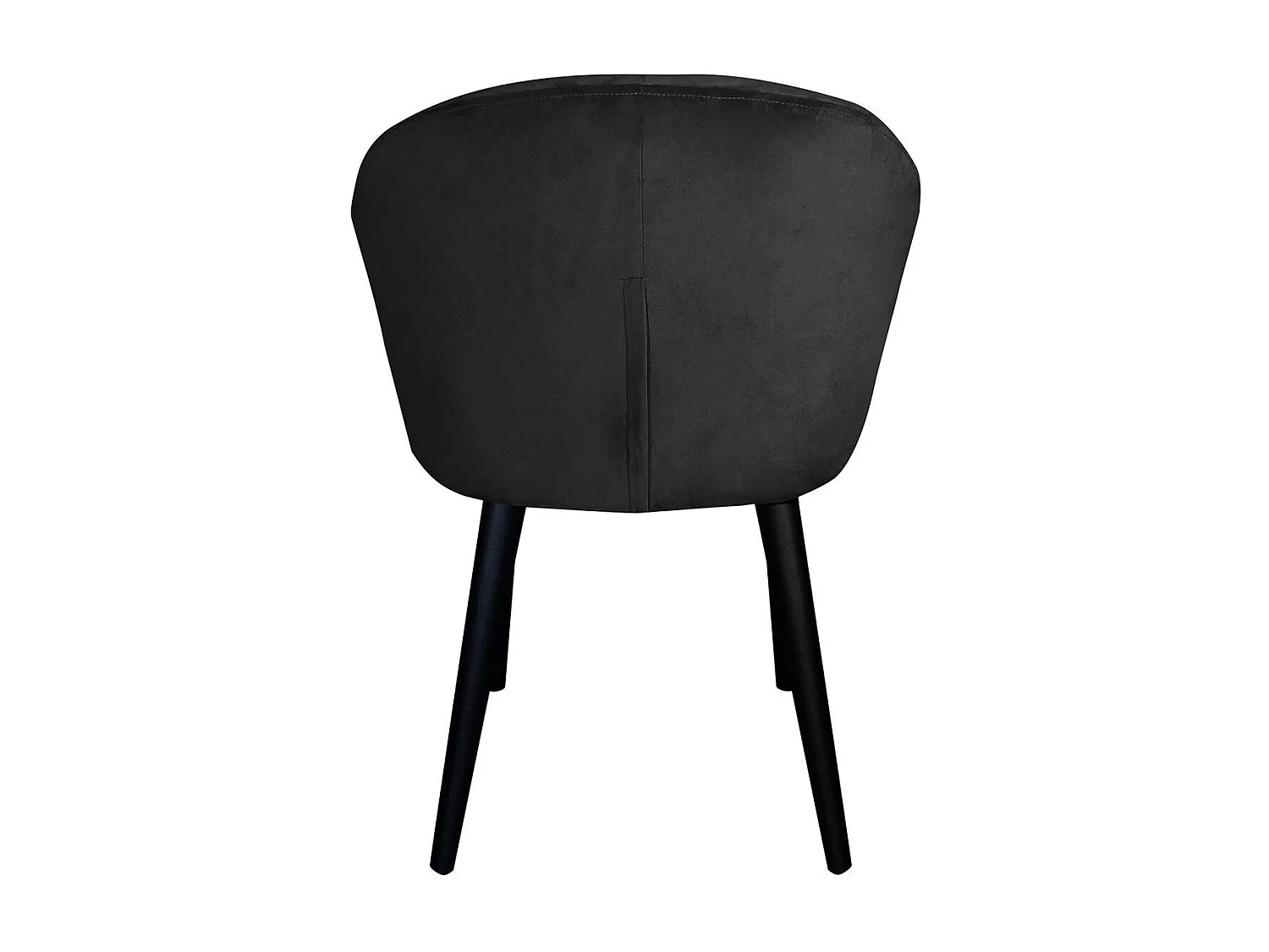 Fauteuil Design en Velours "Glany" 81cm Noir