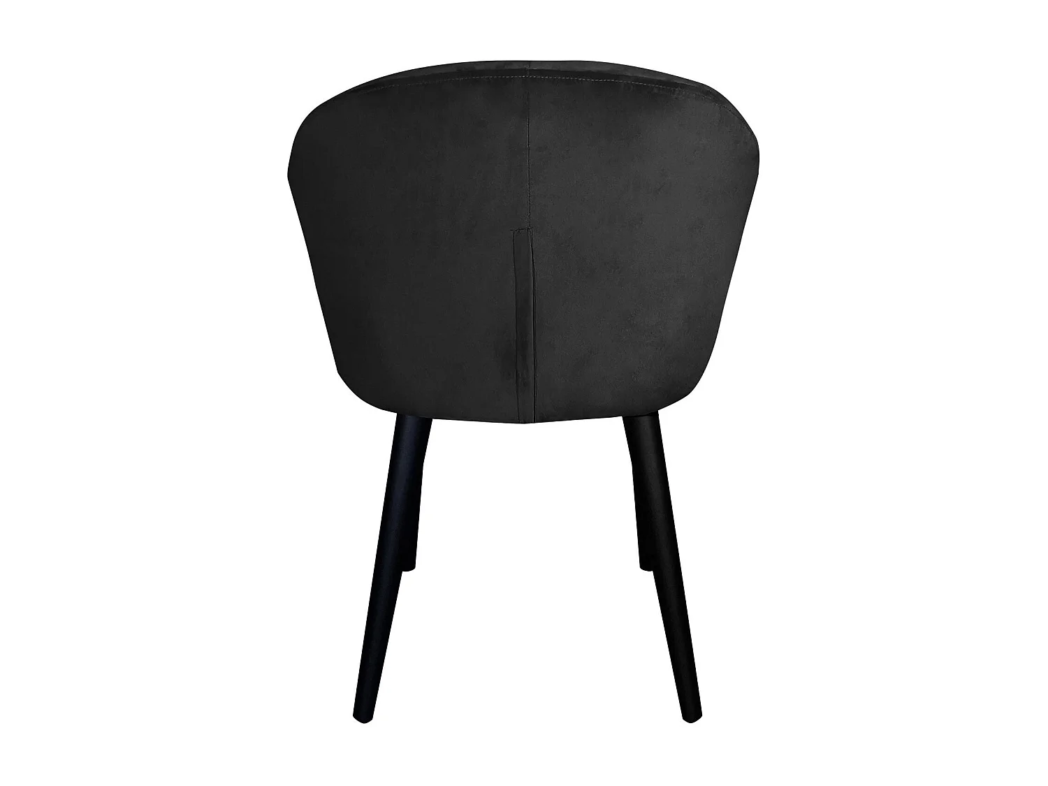 Fauteuil Design en Velours "Glany" 81cm Noir
