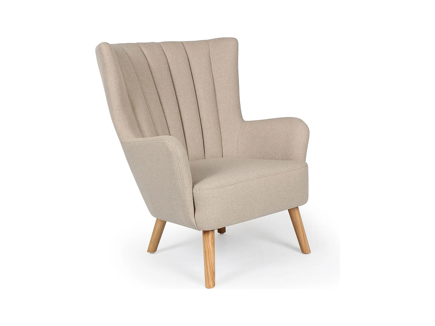 Fauteuil Scandinave "Jay" 94cm Beige