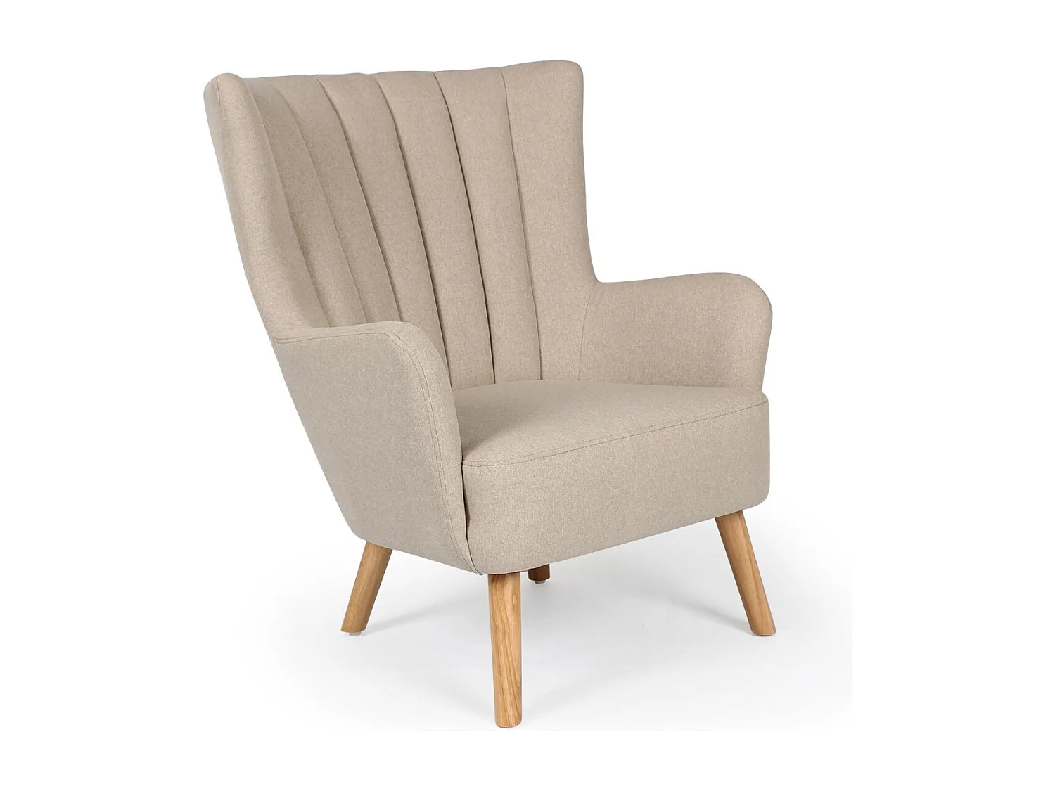 Fauteuil Scandinave "Jay" 94cm Beige