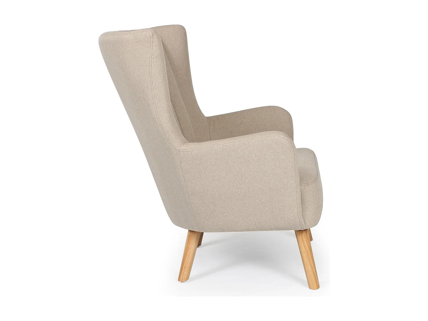 Fauteuil Scandinave "Jay" 94cm Beige