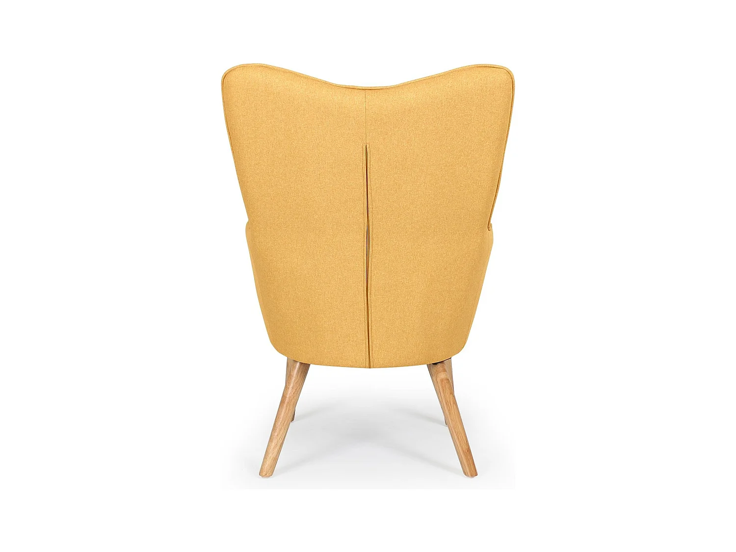 Fauteuil scandinave Klarys Tissu Jaune