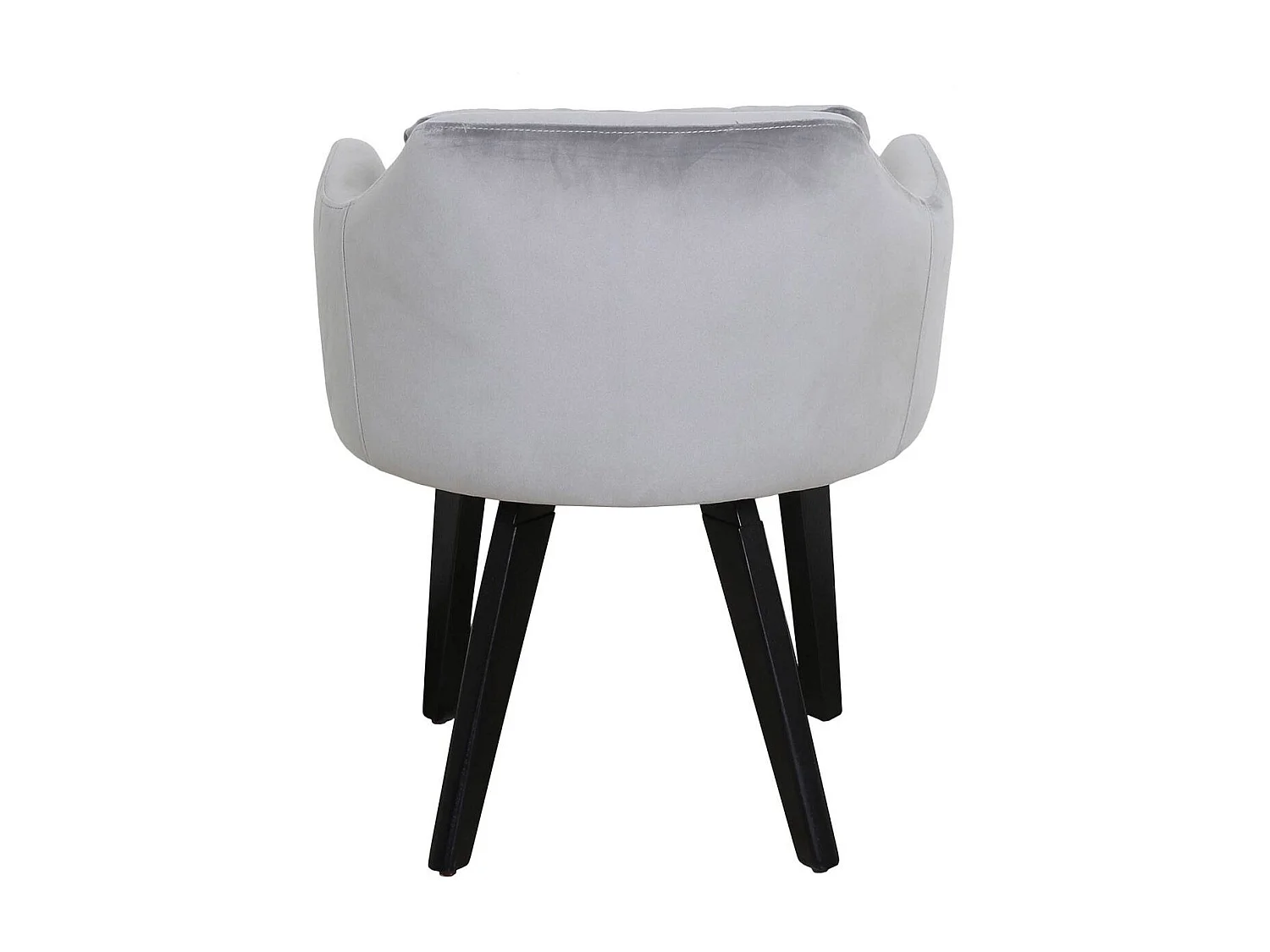 Fauteuil Scandinave Velours "Scanda" 70cm Gris