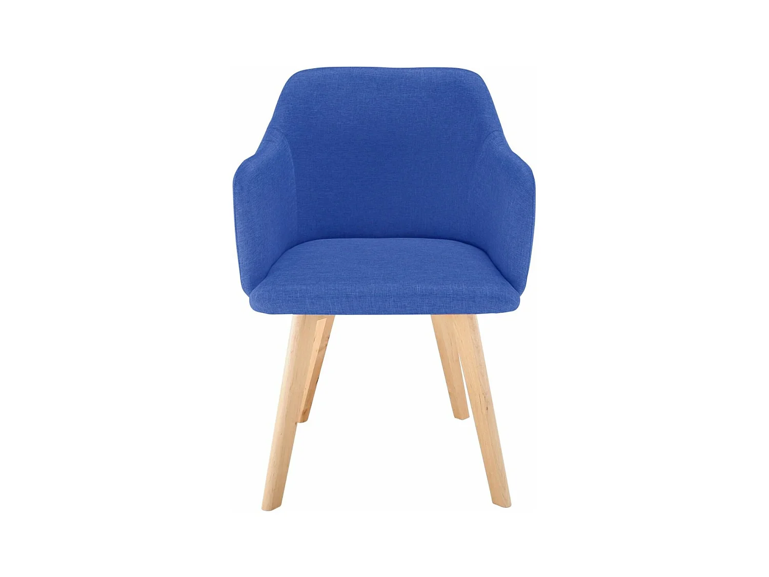 Fauteuil Scandinave en Tissu "Sweet Color" 76cm Bleu