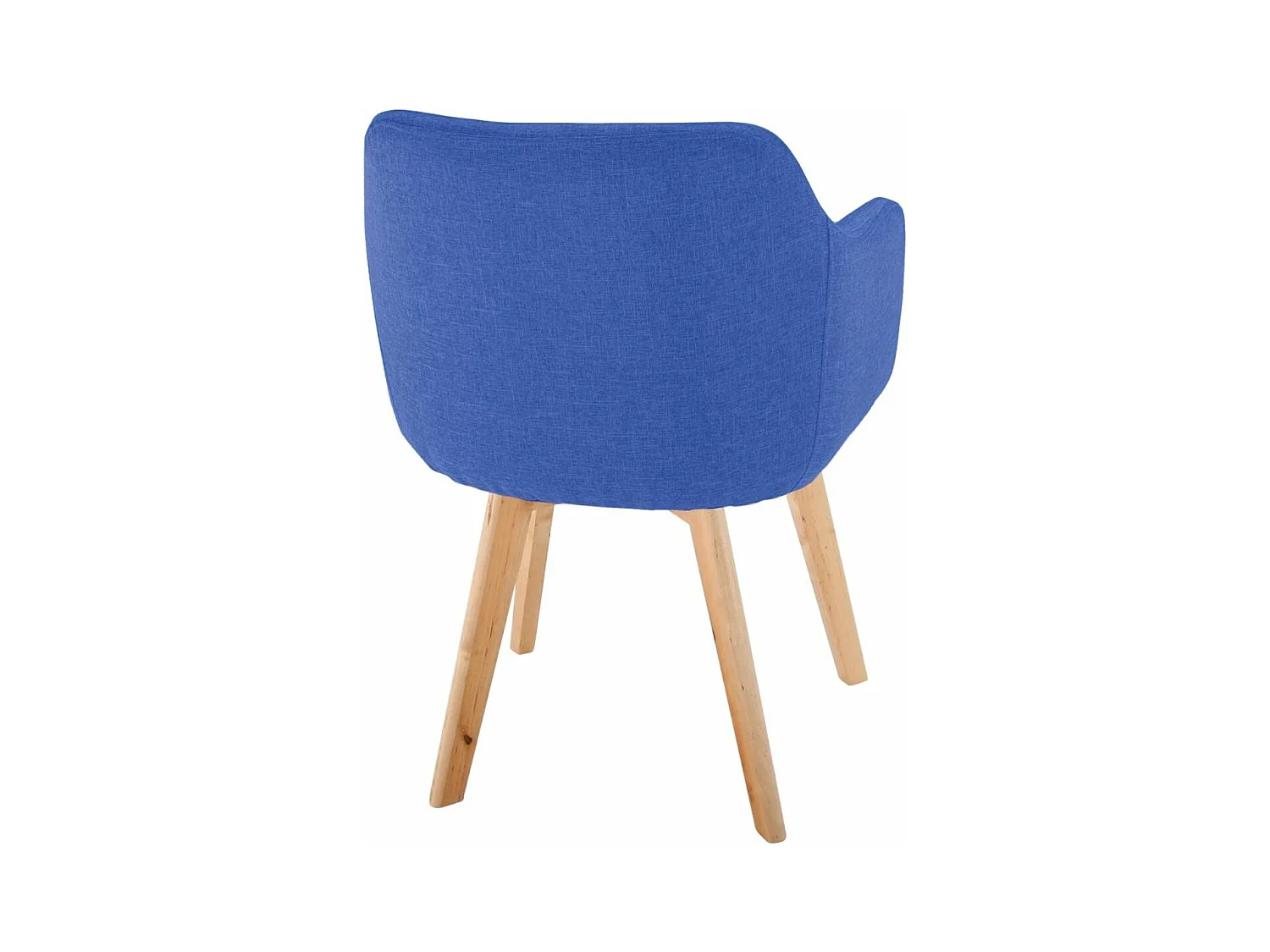 Fauteuil Scandinave en Tissu "Sweet Color" 76cm Bleu