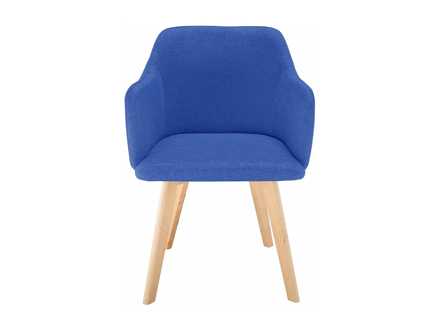 Fauteuil Scandinave en Tissu "Sweet Color" 76cm Bleu