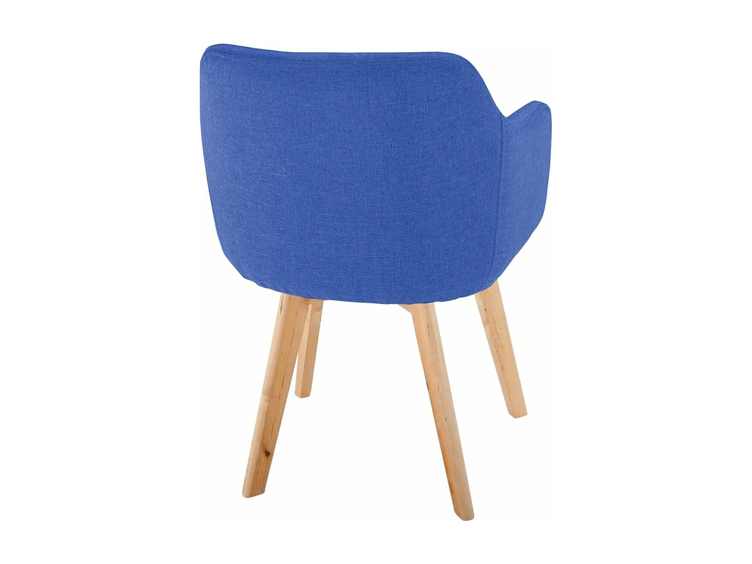 Fauteuil Scandinave en Tissu "Sweet Color" 76cm Bleu