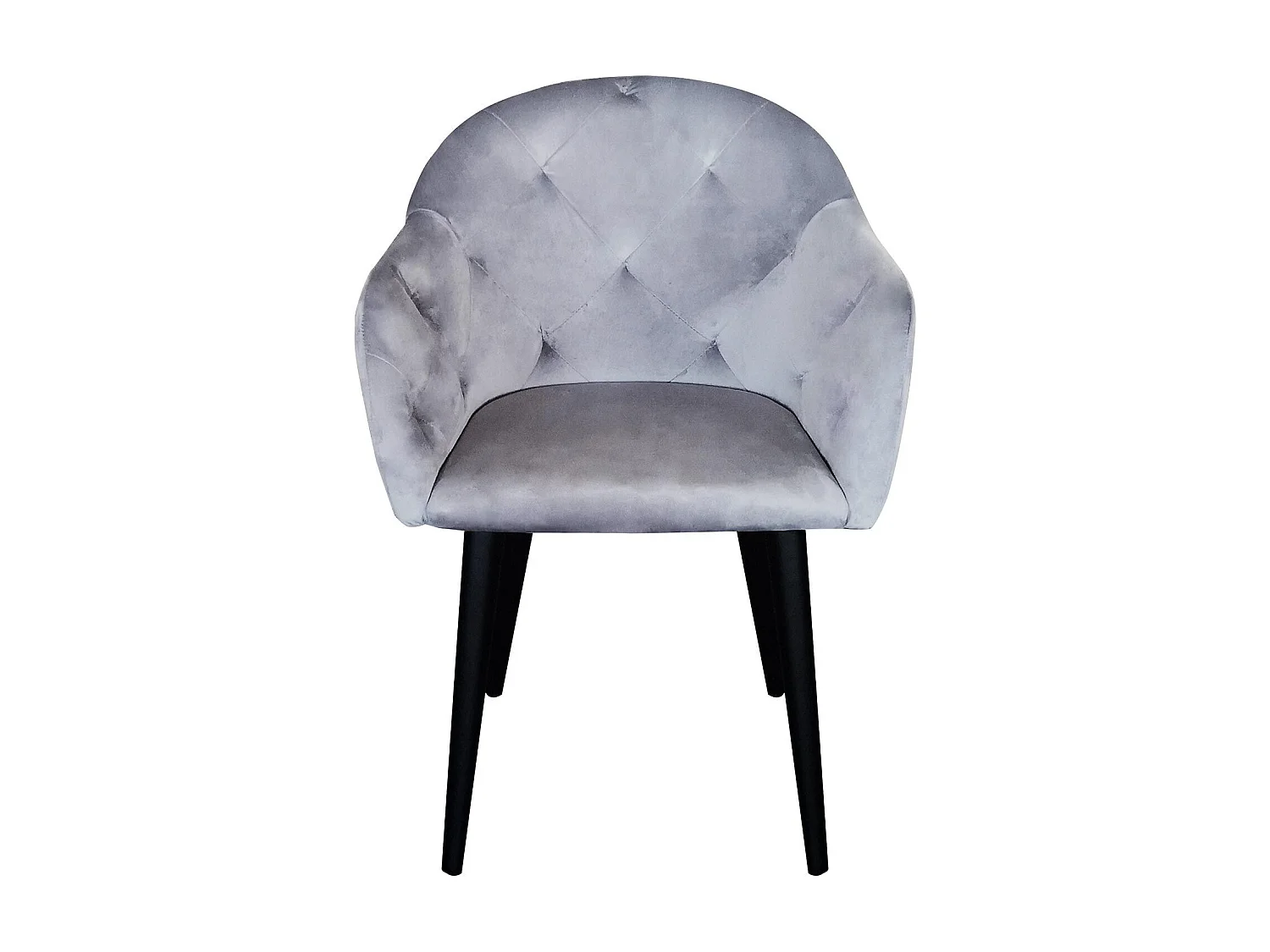 Fauteuil Design en Velours "Glany" 81cm Argent