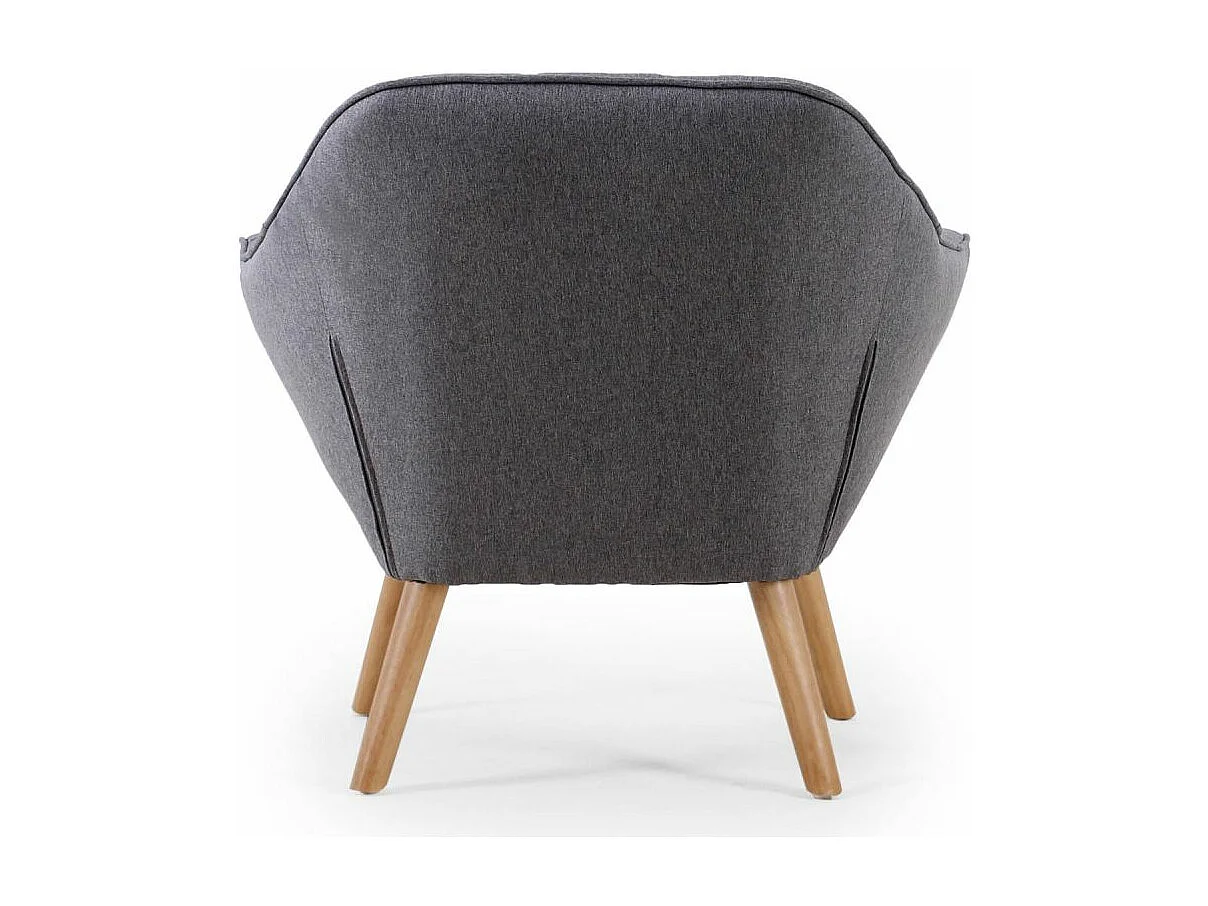 Fauteuil Scandinave Matelassé "Taon" 83cm Gris