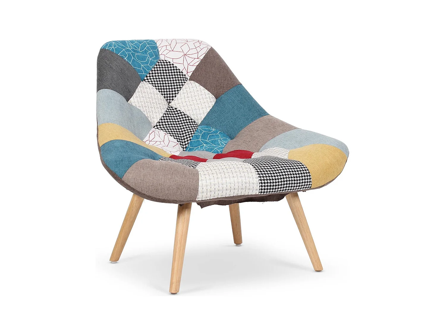 Fauteuil Danios Tissu Patchwork