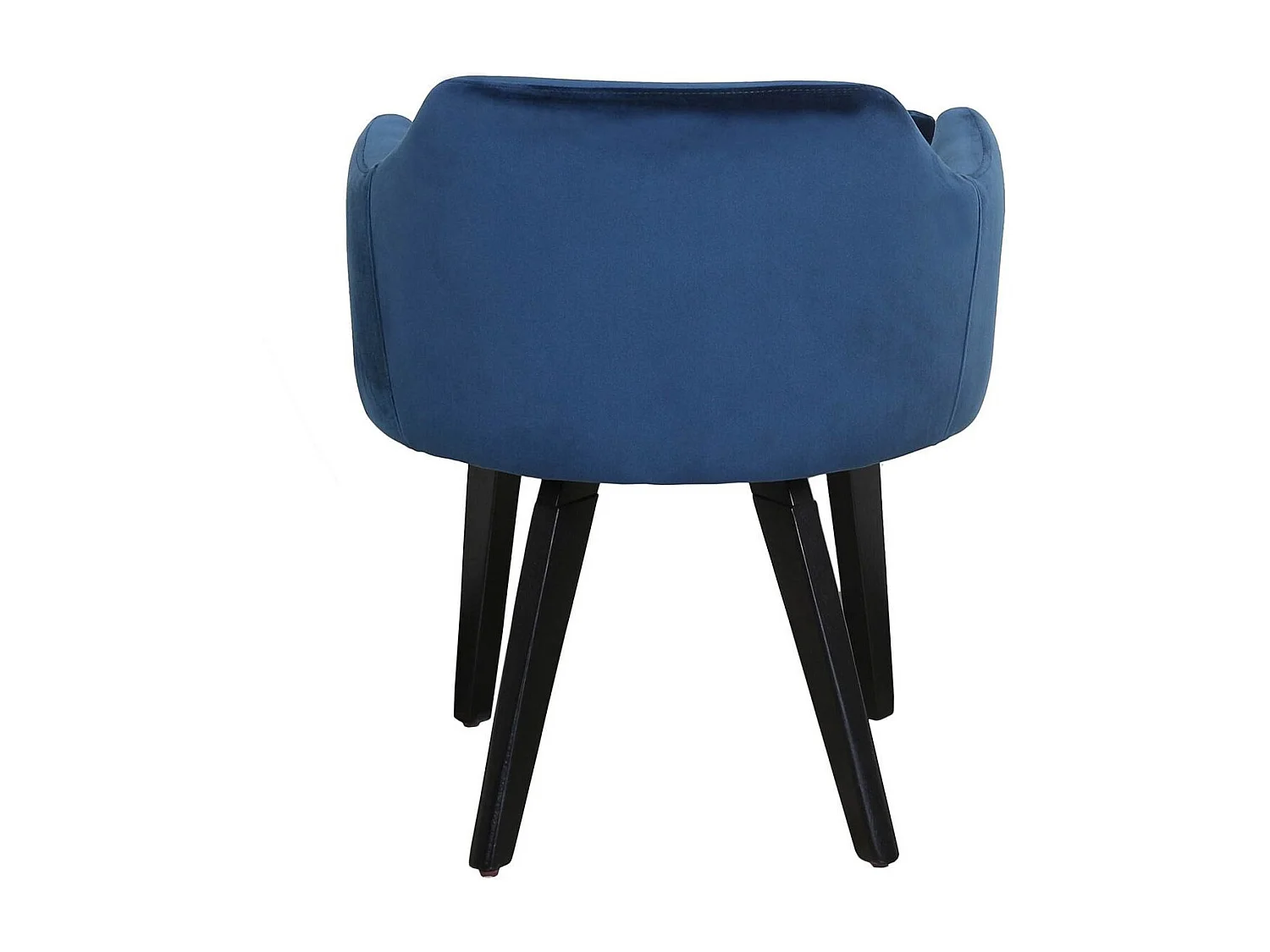 Fauteuil Scandinave Velours "Scanda" 70cm Bleu