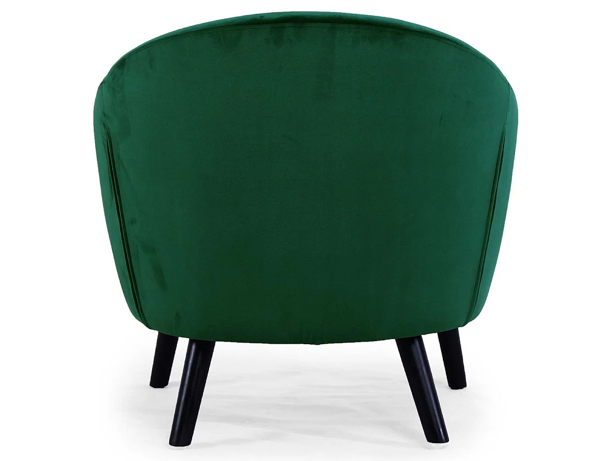 Fauteuil Scandinave Velours "Lopy" 79cm Vert