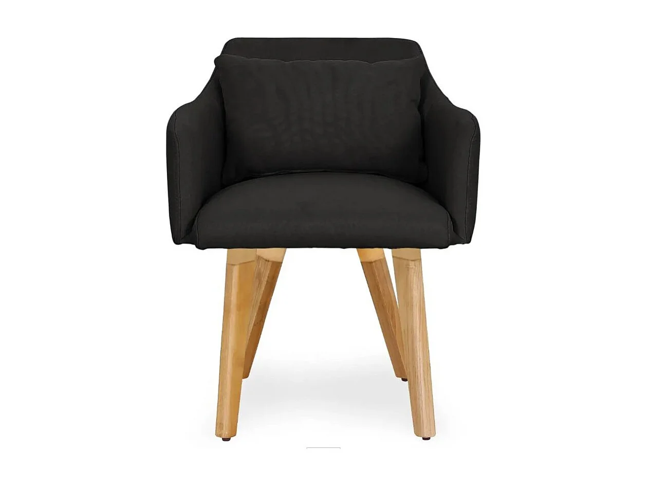 Fauteuil Scandinave "Alan" 70cm Noir