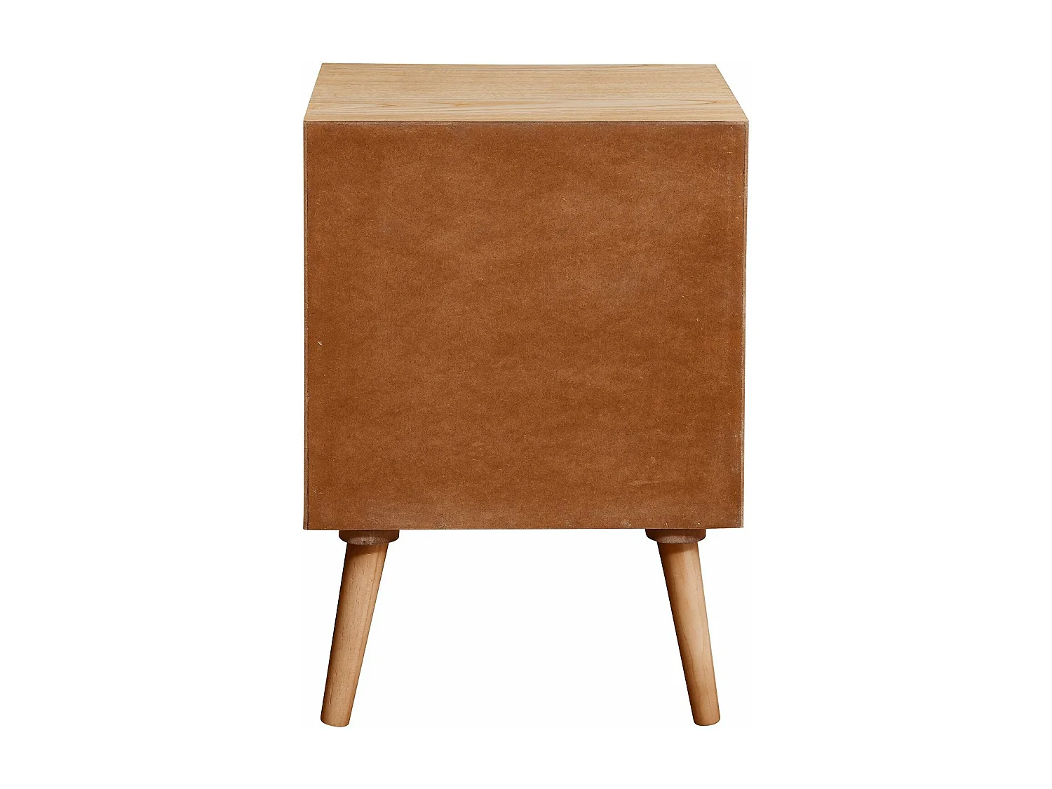 Table de chevet 1 porte Gerald Bois et Noir