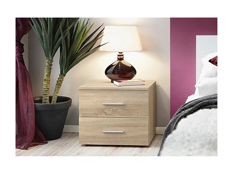 Table de Chevet "Vicky" 50cm Chêne