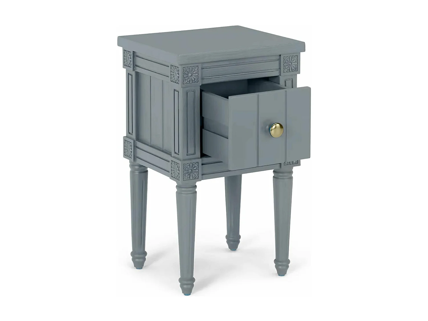 Lot de 2 Tables de Chevet "Franky" 58cm Gris Bleu