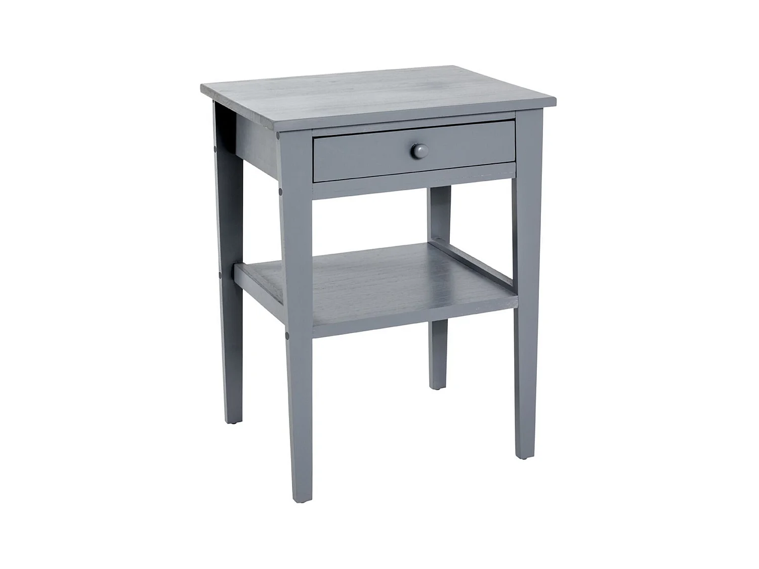 Table de Chevet 1 Tiroir "Bois" 60cm Gris