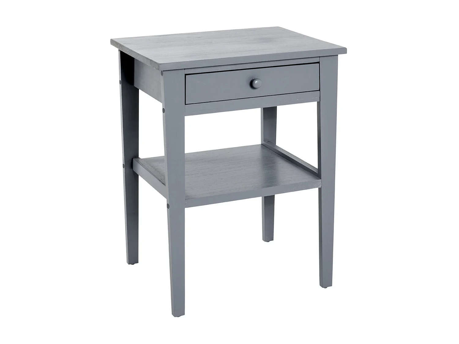 Table de Chevet 1 Tiroir "Bois" 60cm Gris