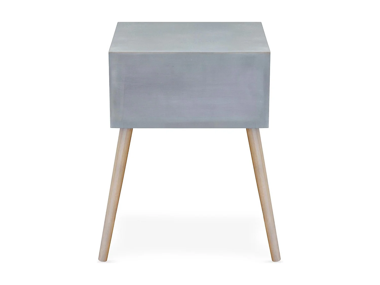 Table de Chevet Scandinave 1 Tiroir "Kim" 60cm Gris