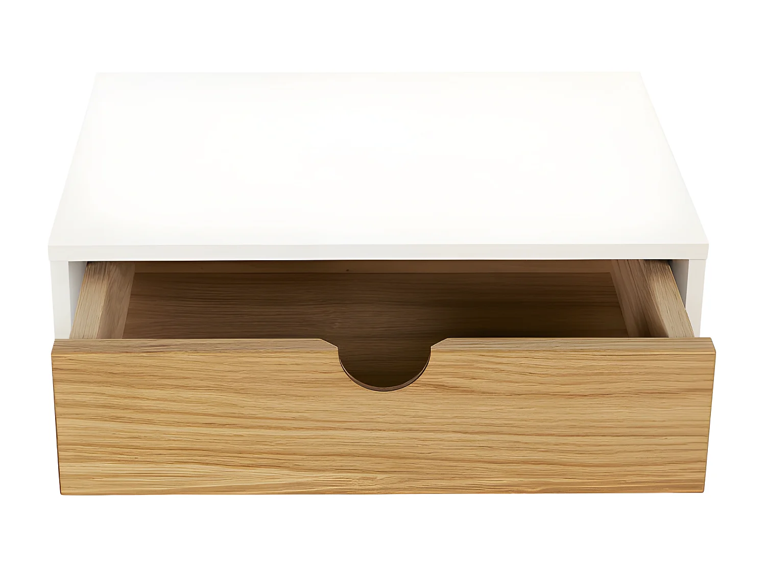 Chevet Mural Design en Bois "Tafar" 40cm Blanc