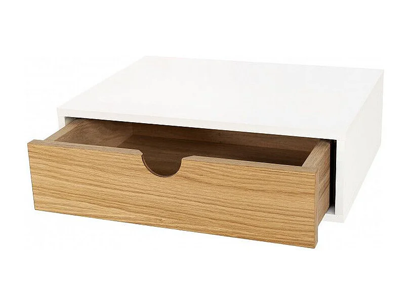 Chevet Mural Design en Bois "Tafar" 40cm Blanc