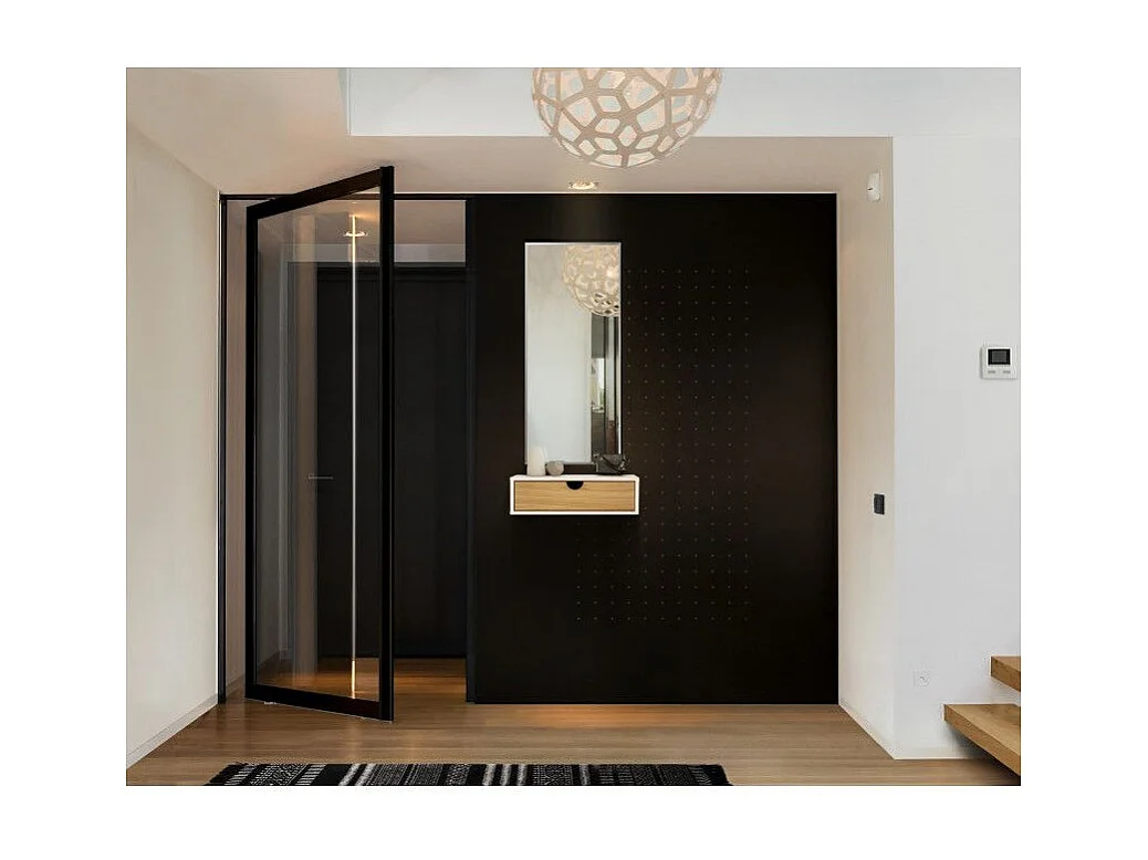 Chevet Mural Design en Bois "Tafar" 40cm Blanc