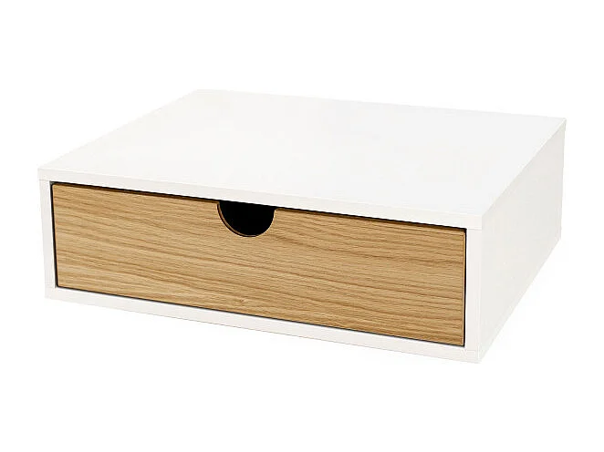 Chevet Mural Design en Bois "Tafar" 40cm Blanc