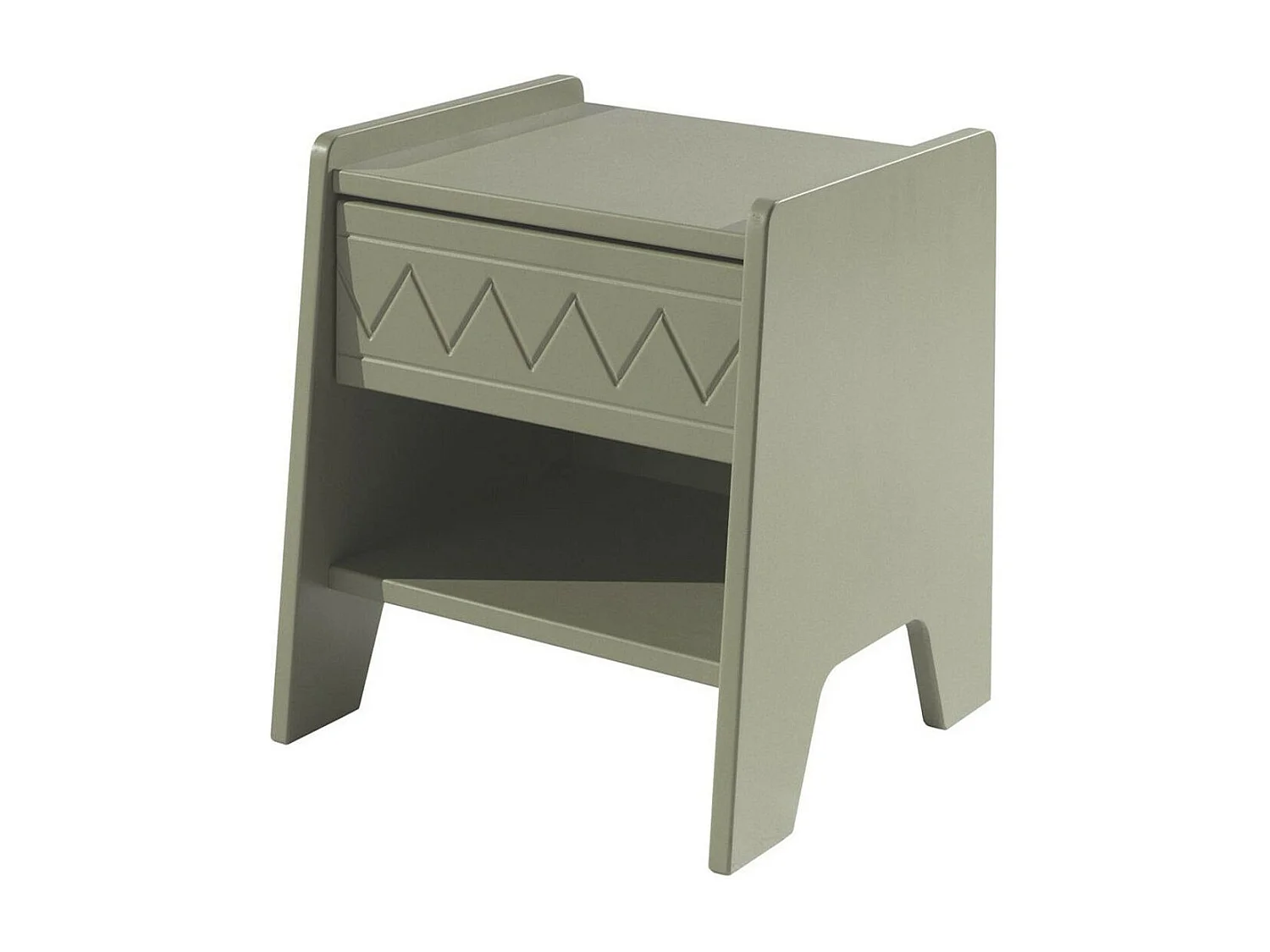 Table de Chevet Enfant "Wynnie" 45cm Vert Olive