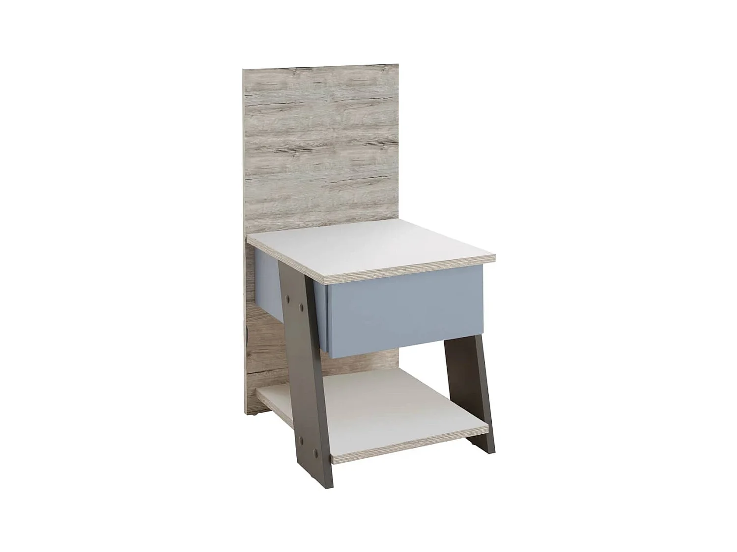 Table de Chevet 1 Tiroir "Anoya" 69cm Blanc