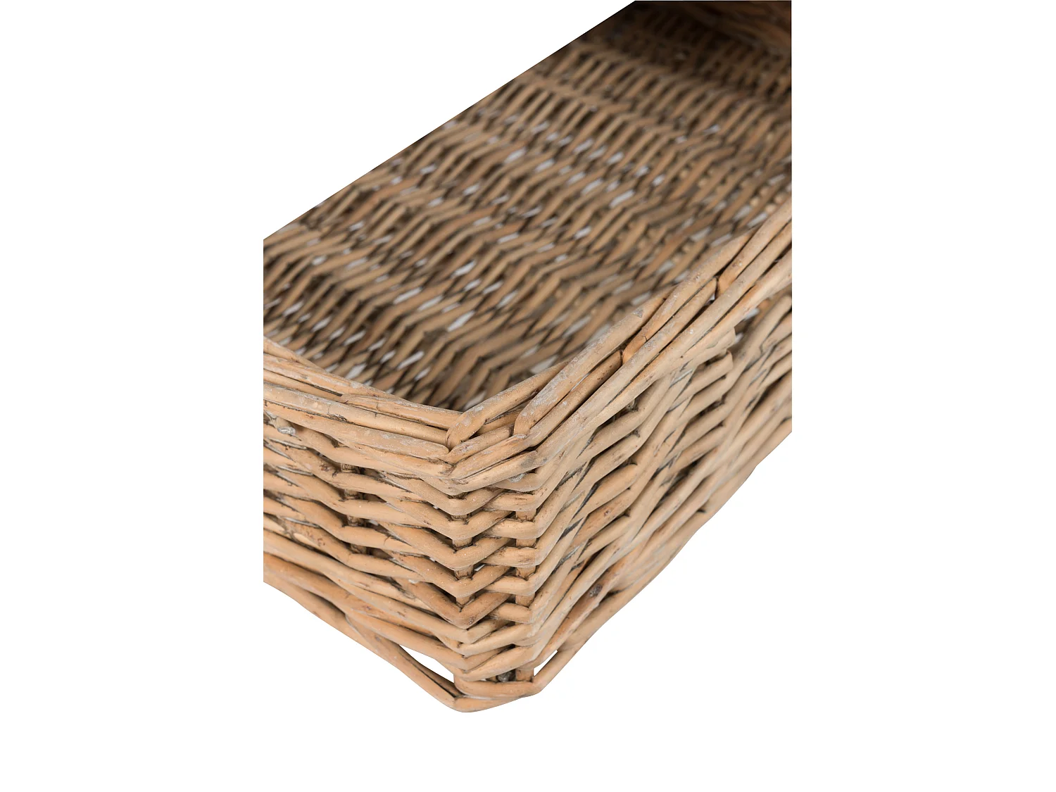 Table de Chevet avec Panier "Tonnin" 50cm Blanc