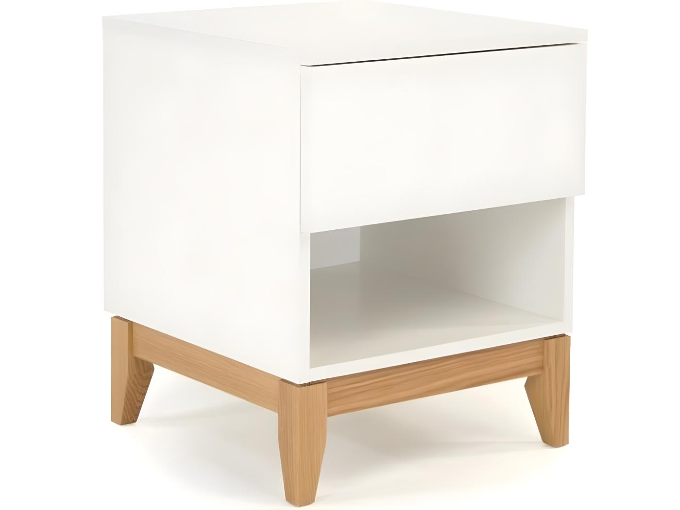 Table De Chevet Design Blanco Cm Blanc