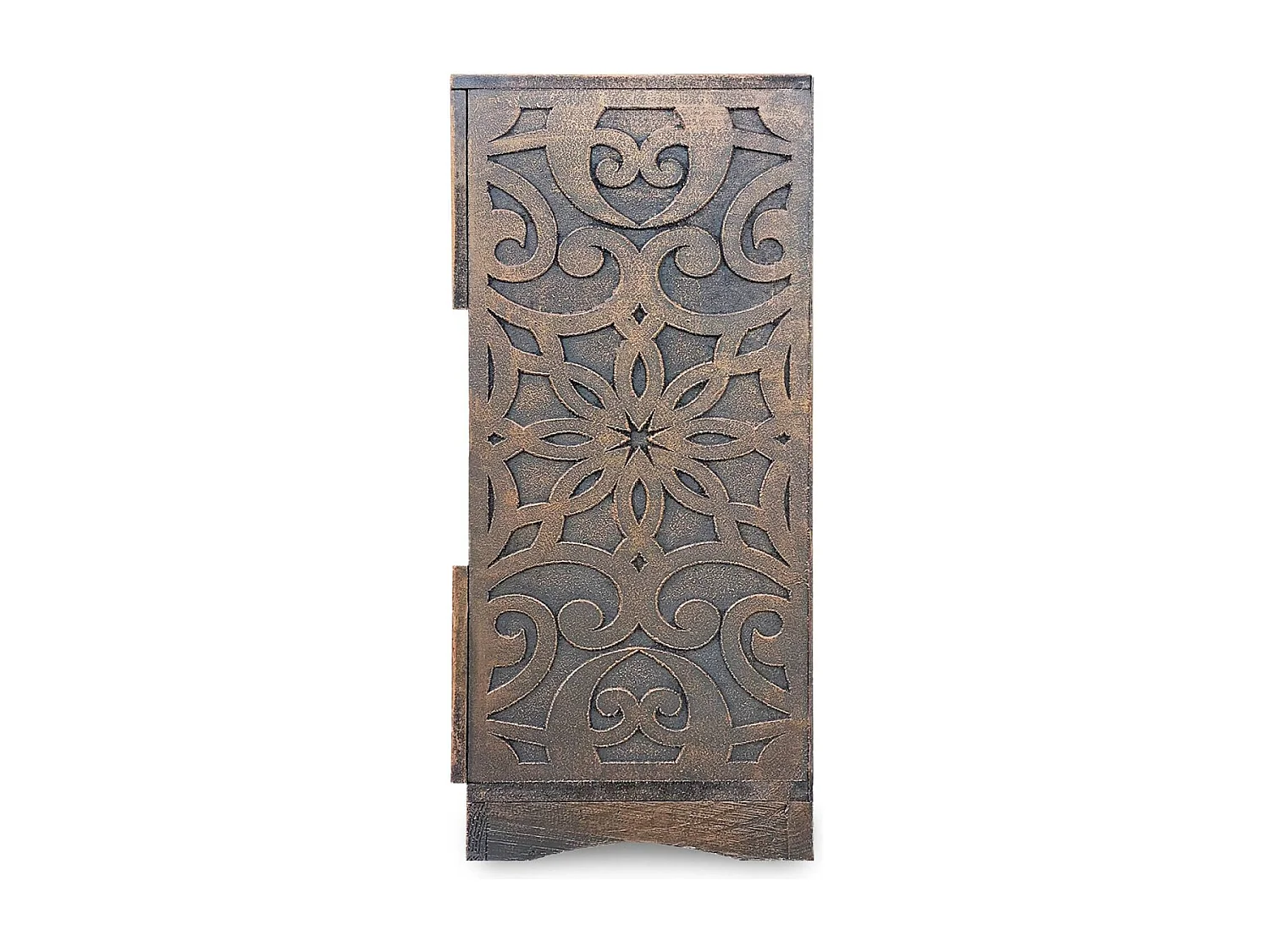 Table de Chevet 2 tiroirs "Orientale" 65cm Cuivre