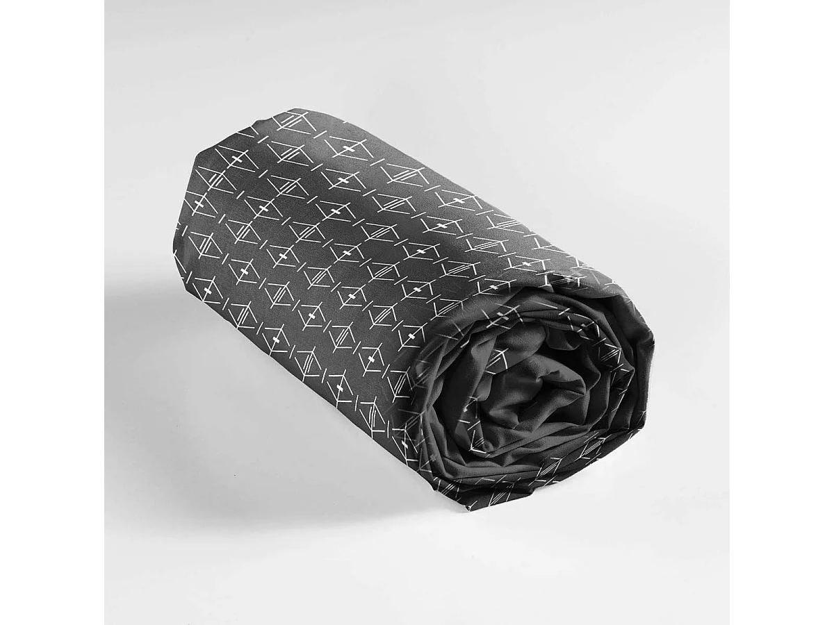 Drap Housse en Coton "Aristide" 90x190cm Anthracite