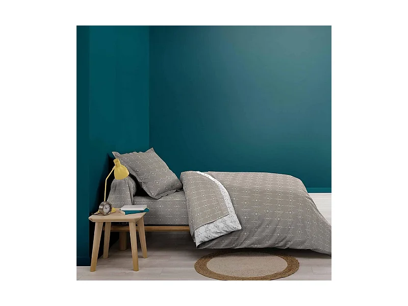 Drap Housse en Coton "Aristide" 90x190cm Naturel