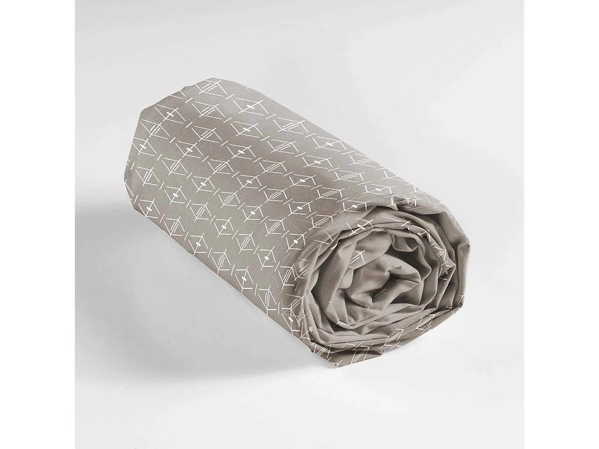 Drap Housse en Coton "Aristide" 90x190cm Naturel