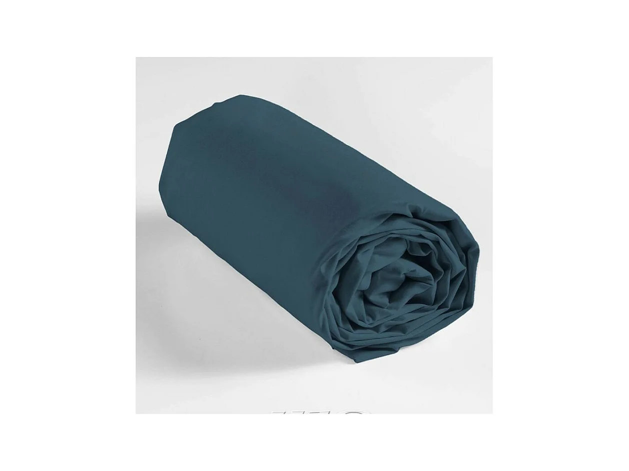 Drap Housse "Jersy" 90x190cm Bleu Nuit